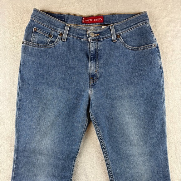 Vintage Levis 517 Jeans Womens 11 Blue Boot Cut Slim Western Dark Denim (32x30) - Picture 2 of 12